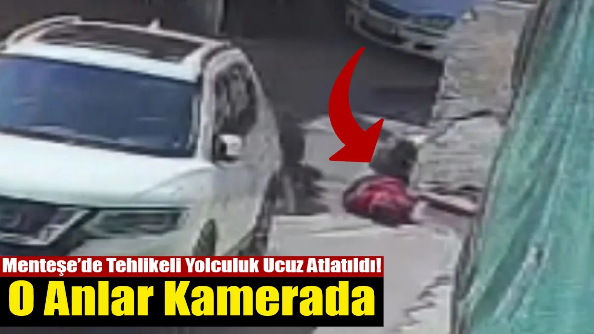 Menteşe Muslihittin Mahallesi Köprü Sokak’ta üç gencin aynı motorsiklete binmesi
