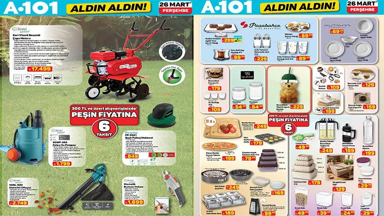 A101 aktüel ürünler katalog bu hafta da çok çeşitli. 26