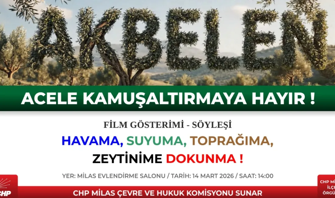 CHP Çevre ve Hukuk Komisyonu Sözcüsü Av. Remzi Kazmaz, Akbelen’de