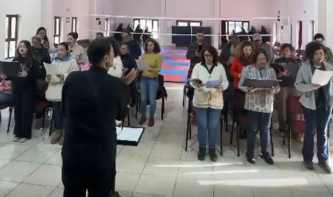 Akyaka Çoksesli Karma Korosu, 8 Mart'ta Akyaka sahilinde vereceği konserde