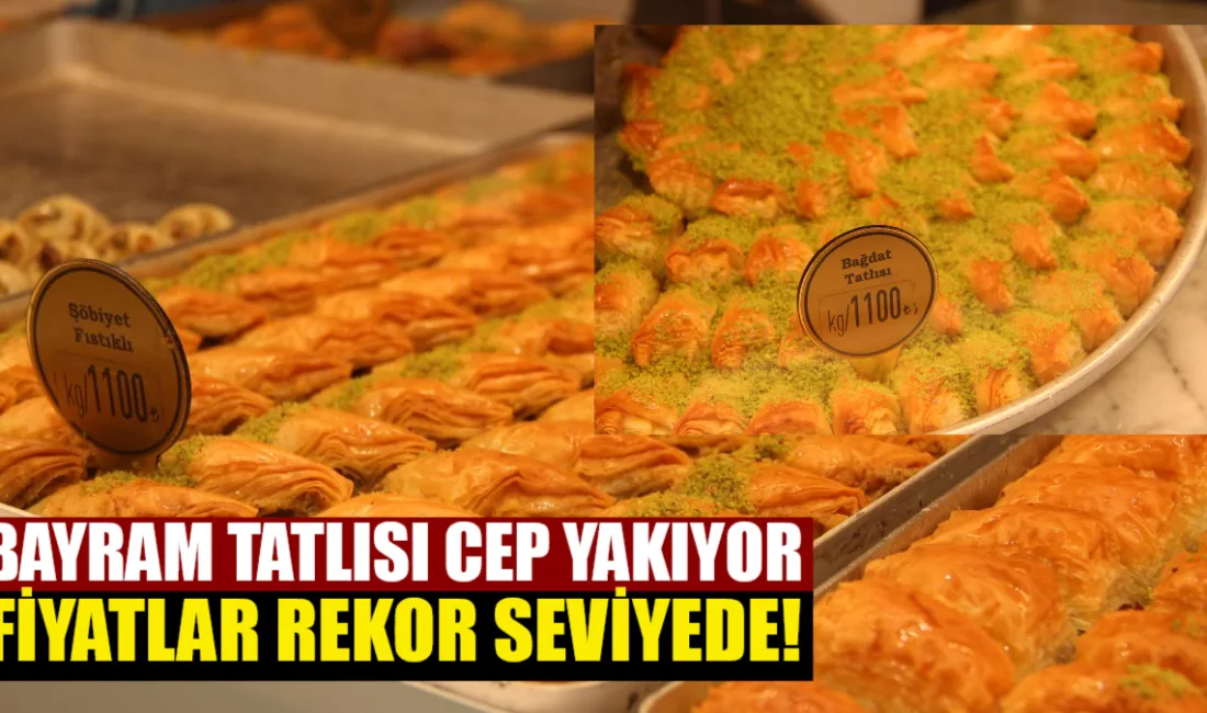 Ramazan Bayramı’na sayılı günler kala Muğla’nın Menteşe ilçesinde tatlıcılar ve