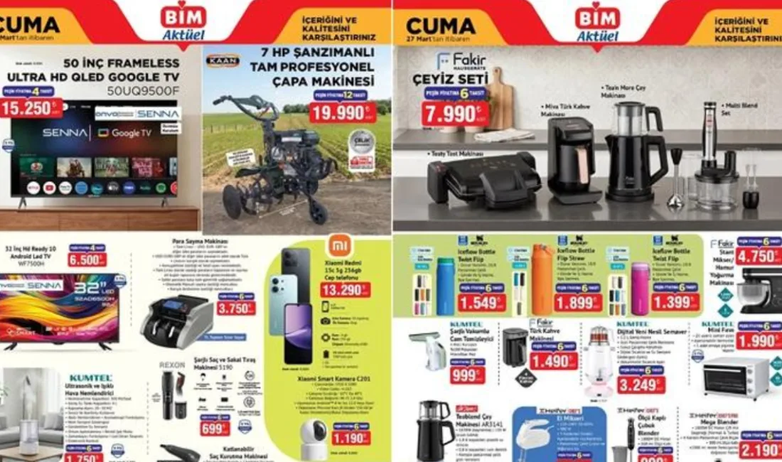 BİM marketler, 27 Mart Cuma gününden itibaren 5G uyumlu Xiaomi