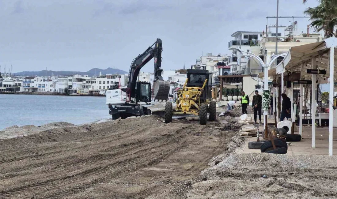 Turizm sezonu ve Ramazan Bayramı öncesi sahilde hummalı bir çalışma