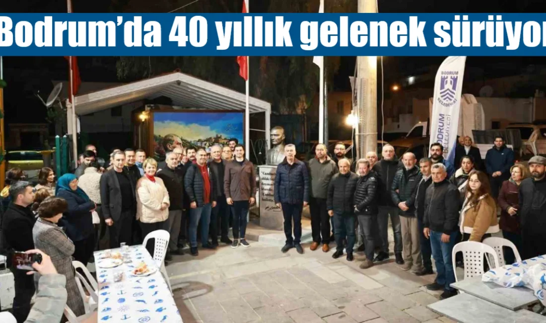 Bodrum'da 1986'dan beri süregelen geleneksel Türkkuyusu sahur yemeği 40. yılında