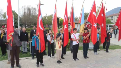 Fethiye Kaymakamı Fatih Akkaya ve ilçe protokolünün katılımıyla Uğur Mumcu