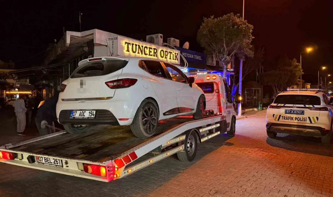 Antalya Gazipaşa'da ehliyeti bir gün önce alkolden alınan sürücü, ertesi