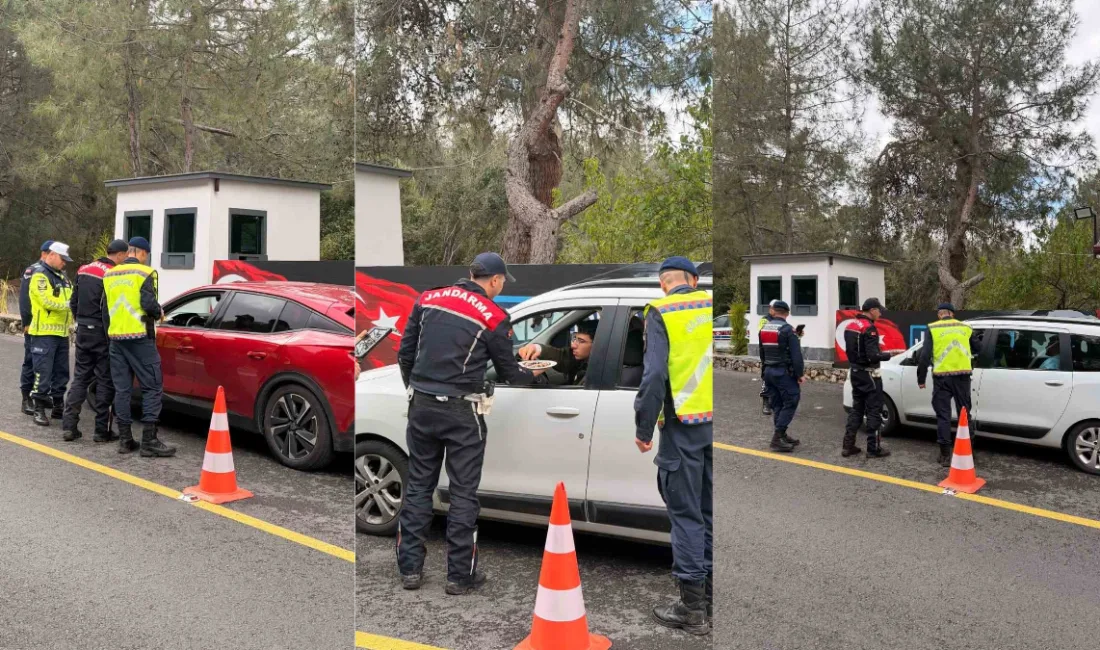 Fethiye'de bayram trafiği jandarma ile tatlandı: Ölüdeniz Ovacık uygulama noktasında