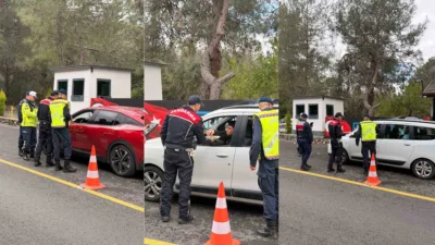Fethiye'de bayram trafiği jandarma ile tatlandı: Ölüdeniz Ovacık uygulama noktasında