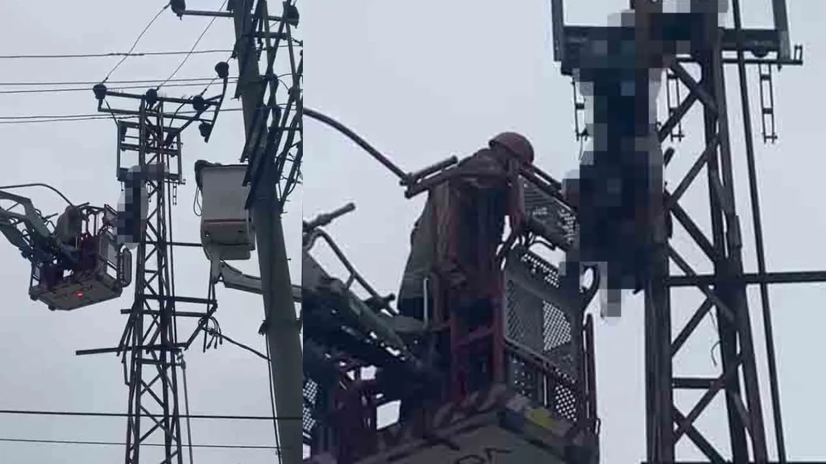 Bursa'da hırsızlık amacıyla çıktığı elektrik direğinde akıma kapılan ve suç