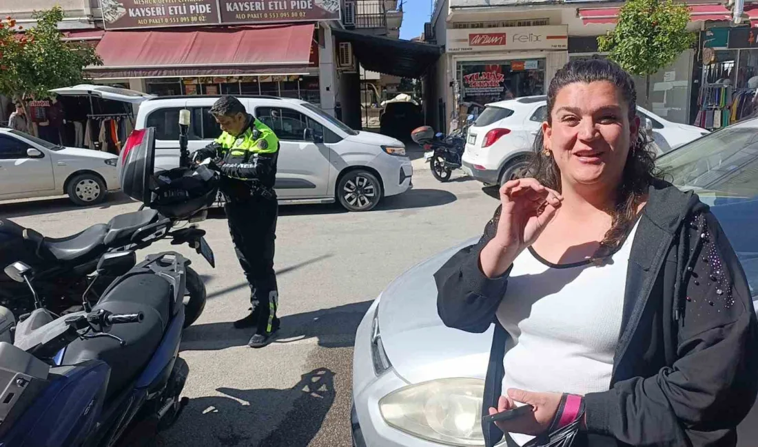 Manavgat'ta kaskı çalındığı için ceza yememek amacıyla plakasını kapatan motosiklet