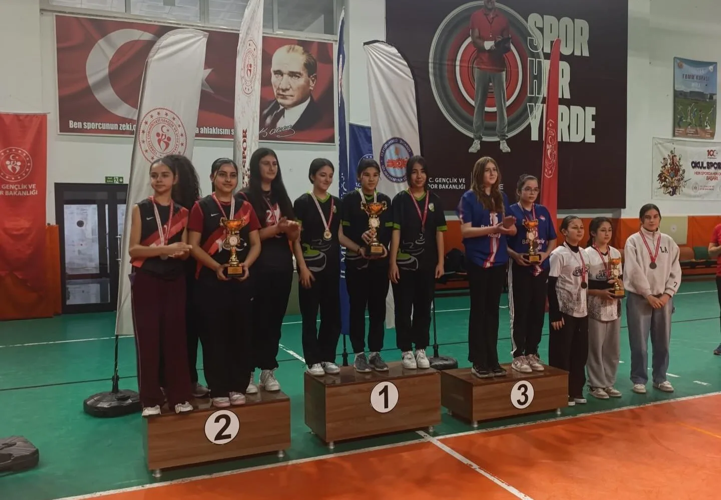 Köyceğiz Toparlar Ortaokulu Yıldız Kız takımı, Floor Curling İl Birinciliği