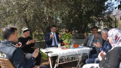 Muğla’nın Köyceğiz ilçesinde Kaymakam Mert Kumcu şehit ailelerini, Gaziler ve