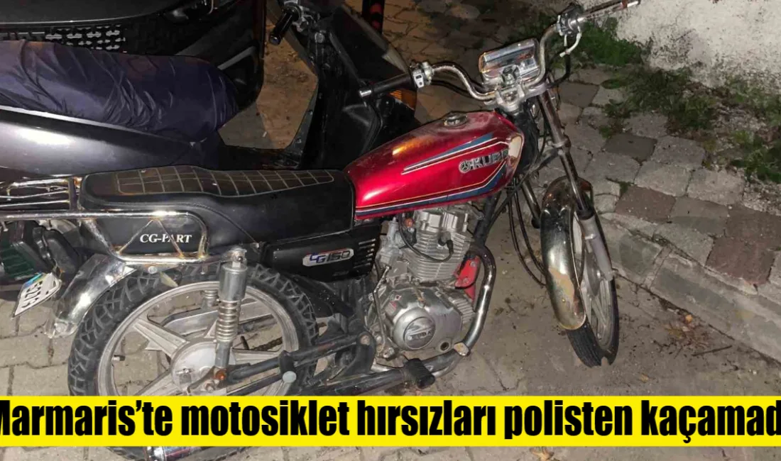 Marmaris'te Şubat ayında gerçekleşen 5 ayrı motosiklet hırsızlığı, Asayiş Büro