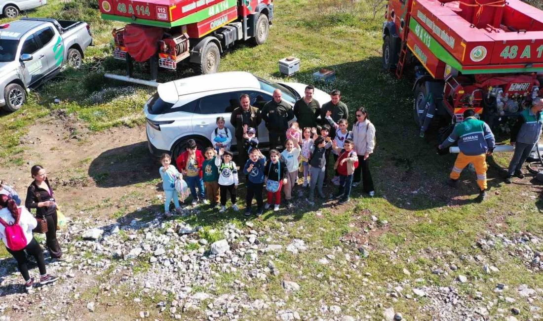 Muğla’nın Marmaris ilçesinde, yangından zarar gören alanları yeniden yeşertmek amacıyla