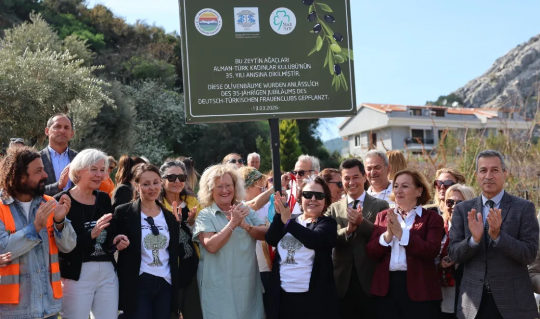 Marmaris’in kardeş şehri Fürth’ten gelen misafirlerle barışın, dostluğun ve sonsuzluğun