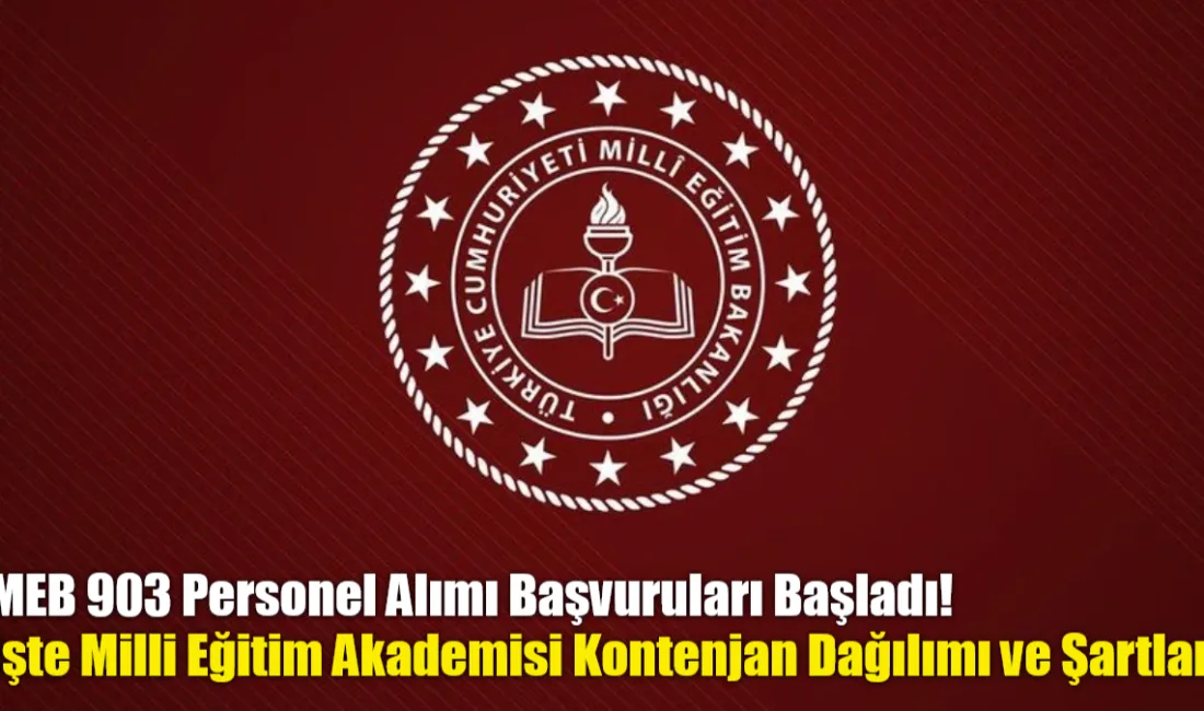 Milli Eğitim Akademisi için 903 sözleşmeli personel alımı başvuruları 6