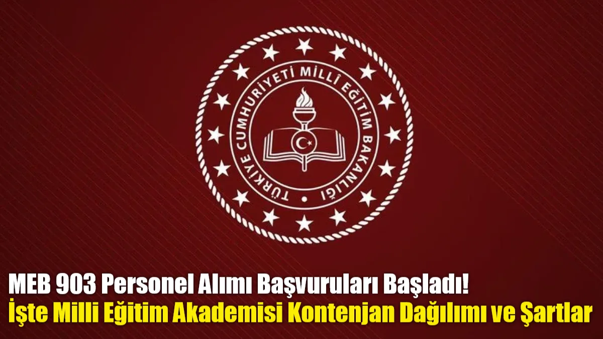 Milli Eğitim Akademisi için 903 sözleşmeli personel alımı başvuruları 6