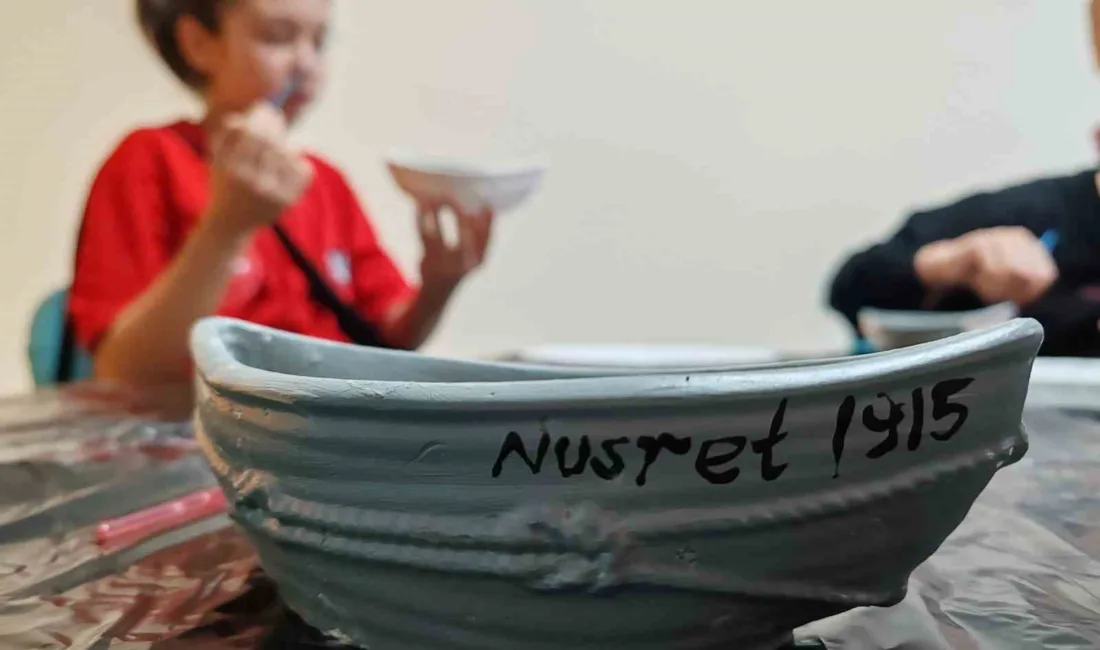 Milli mücadele ruhunu sanatla buluşturan "Nusret 1915" temalı seramik atölyesinde