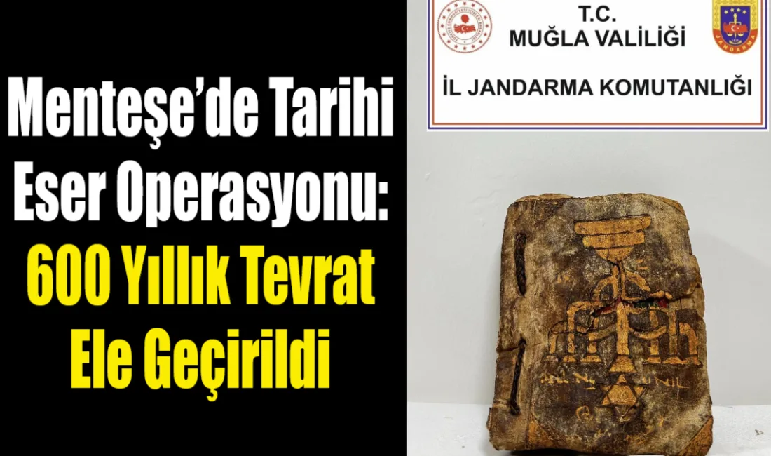 Menteşe'de jandarmanın takibiyle yakalanan 56 yaşındaki şahsın üzerinden, 15. yüzyıla