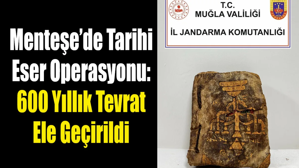 Menteşe'de jandarmanın takibiyle yakalanan 56 yaşındaki şahsın üzerinden, 15. yüzyıla