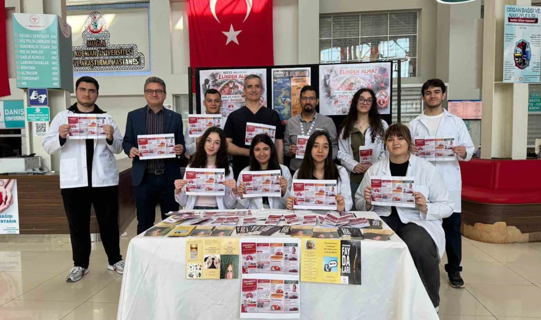 MSKÜ Tıp Fakültesi öğrencileri, sigaranın yüzeylere sinen zararlarını anlatan "3.