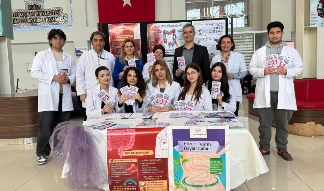 1–31 Mart Kolon Kanseri Farkındalık Ayı kapsamında Muğla Eğitim ve