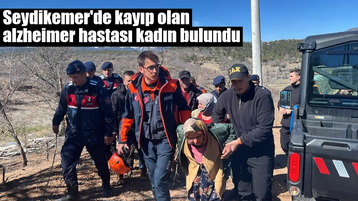 Seydikemer'de bir gündür kayıp olarak aranan 78 yaşındaki Alzheimer hastası