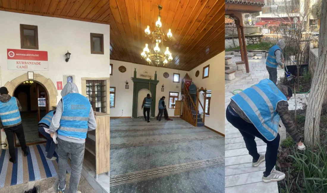 Muğla Denetimli Serbestlik yükümlüleri, Ramazan ayı öncesinde tarihi Kurbanzade Camii’ni