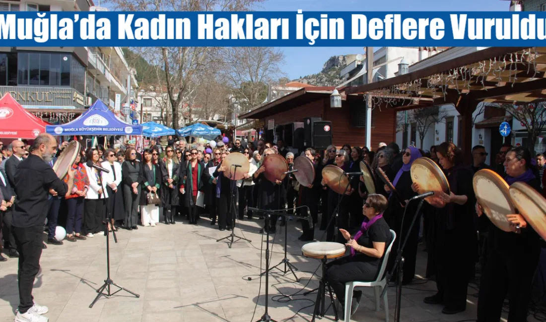 8 Mart Dünya Kadınlar Günü kapsamında Muğla’da düzenlenen “Sessiz Yürüyüş”