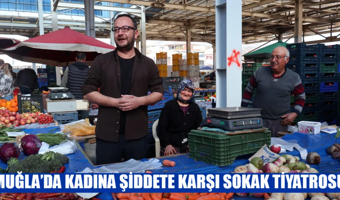 Muğla’da 8 Mart Dünya Emekçi Kadınlar Günü kapsamında tiyatro sanatçıları