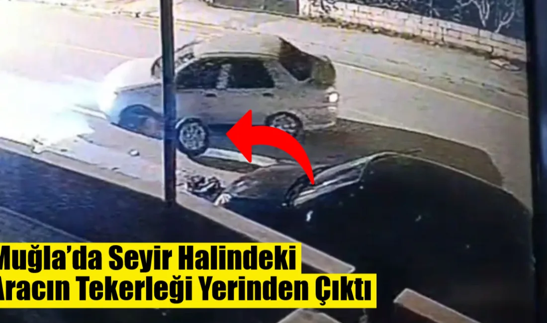 Muğla’nın Yatağan ilçesinde U dönüşü yapan bir aracın sol ön