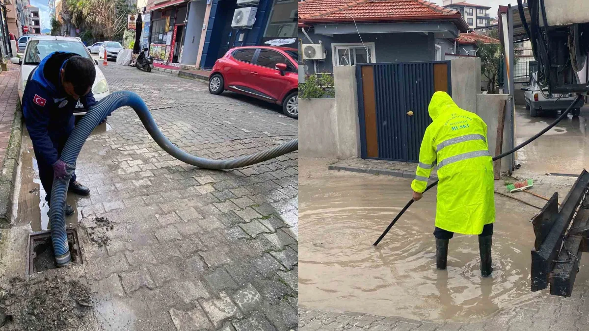 Muğla Büyükşehir Belediyesi MUSKİ ekipleri, Meteoroloji’nin uyarıları sonrası il genelindeki