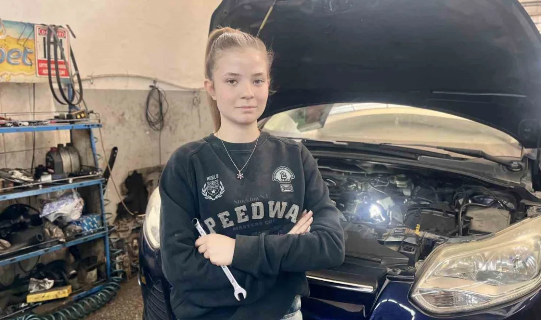 Antalya’da babasının izinden giderek sanayiye adım atan 17 yaşındaki Selen