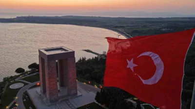 Çanakkale Deniz Zaferi'nin 111. yıl dönümü hazırlıkları kapsamında Şehitler Abidesi'nde
