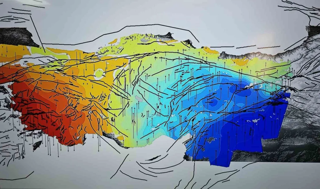 Uydu verileriyle yapılan araştırmada, Türkiye'yi Antalya-Ereğli hattı boyunca ikiye bölen