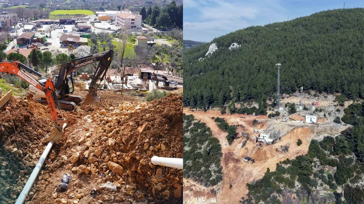 MUSKİ Genel Müdürlüğü, Ula ilçesinde şahıs arazilerinden geçen içme suyu