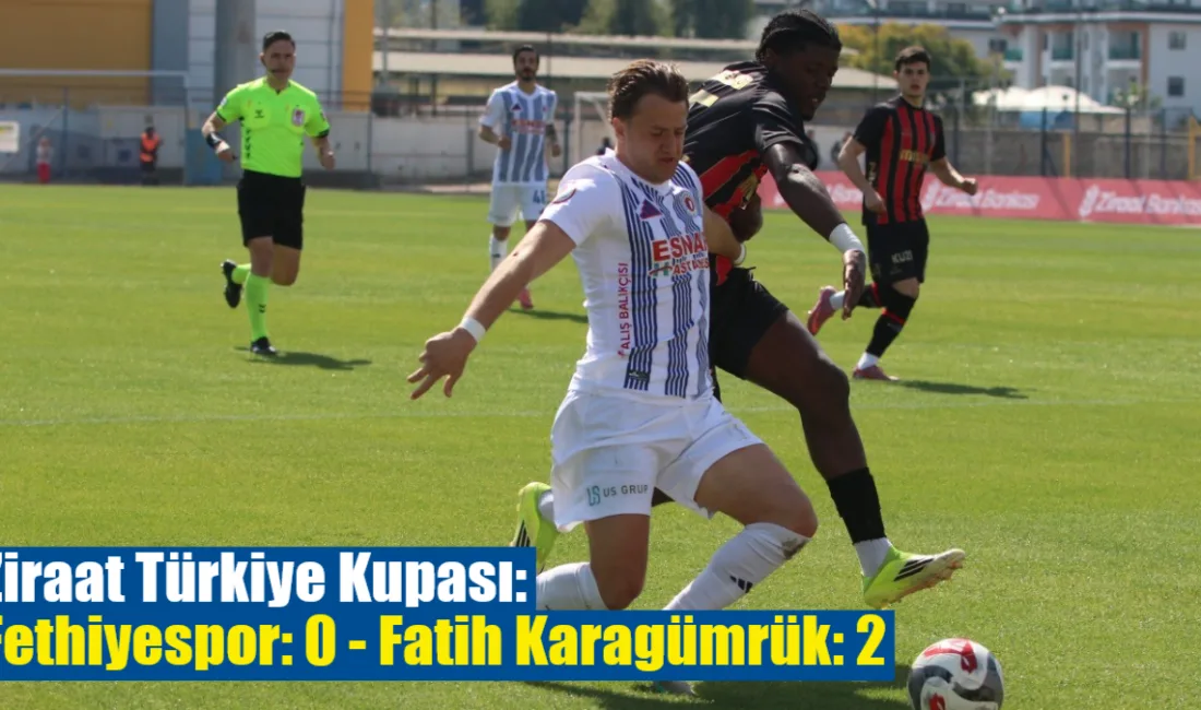 Ziraat Türkiye Kupası A Grubu 4. hafta maçında sahasında Fatih