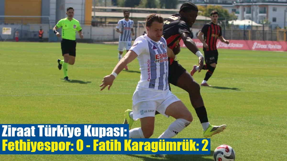Ziraat Türkiye Kupası A Grubu 4. hafta maçında sahasında Fatih