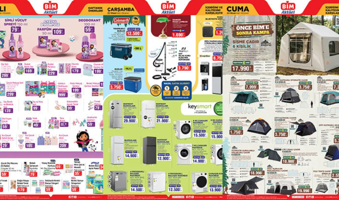 BİM aktüel kataloğunda bu hafta 21-24 Nisan tarihleri arasında şişme