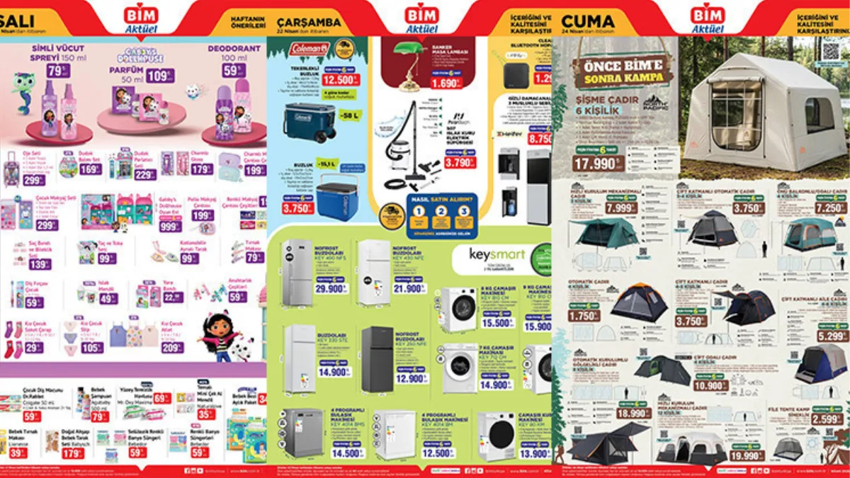 BİM aktüel kataloğunda bu hafta 21-24 Nisan tarihleri arasında şişme