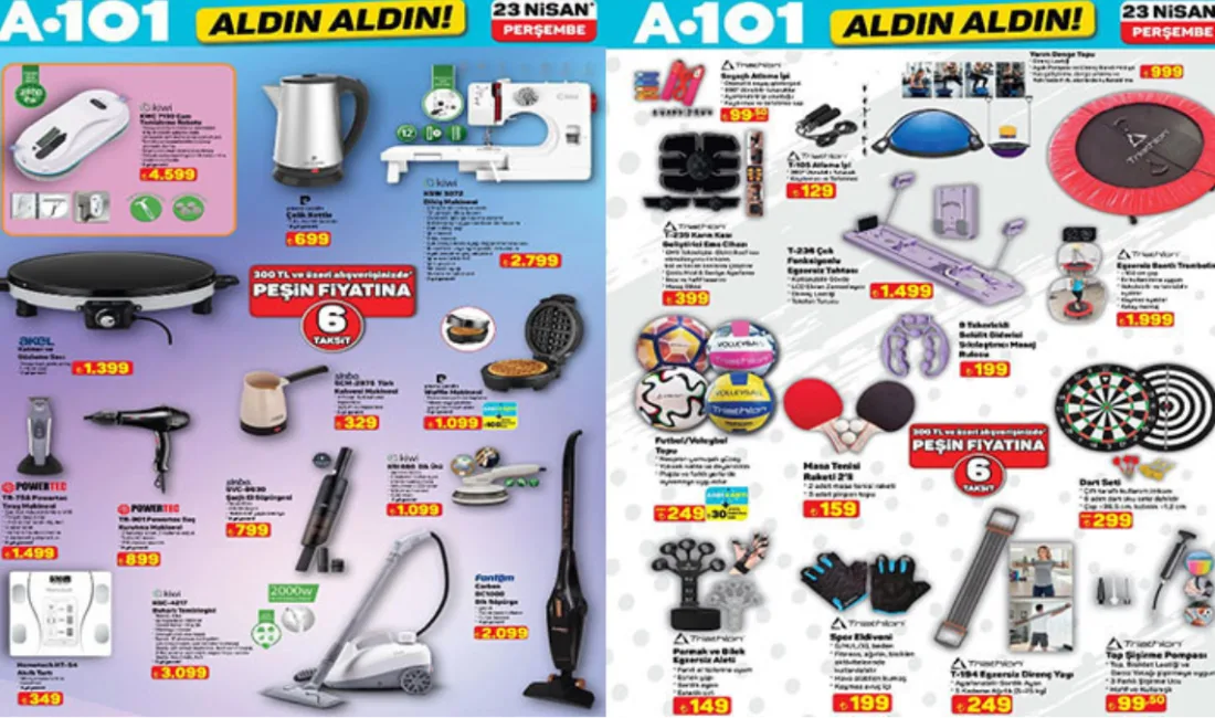 A101’in 23 Nisan 2026 tarihli "Aldın Aldın" kataloğuyla no-frost buzdolabından