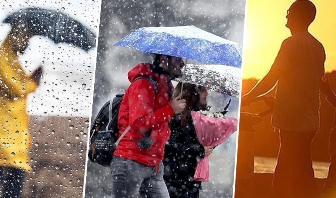 Meteoroloji'den alınan son verilere göre yurdun büyük bölümünde sağanak yağış