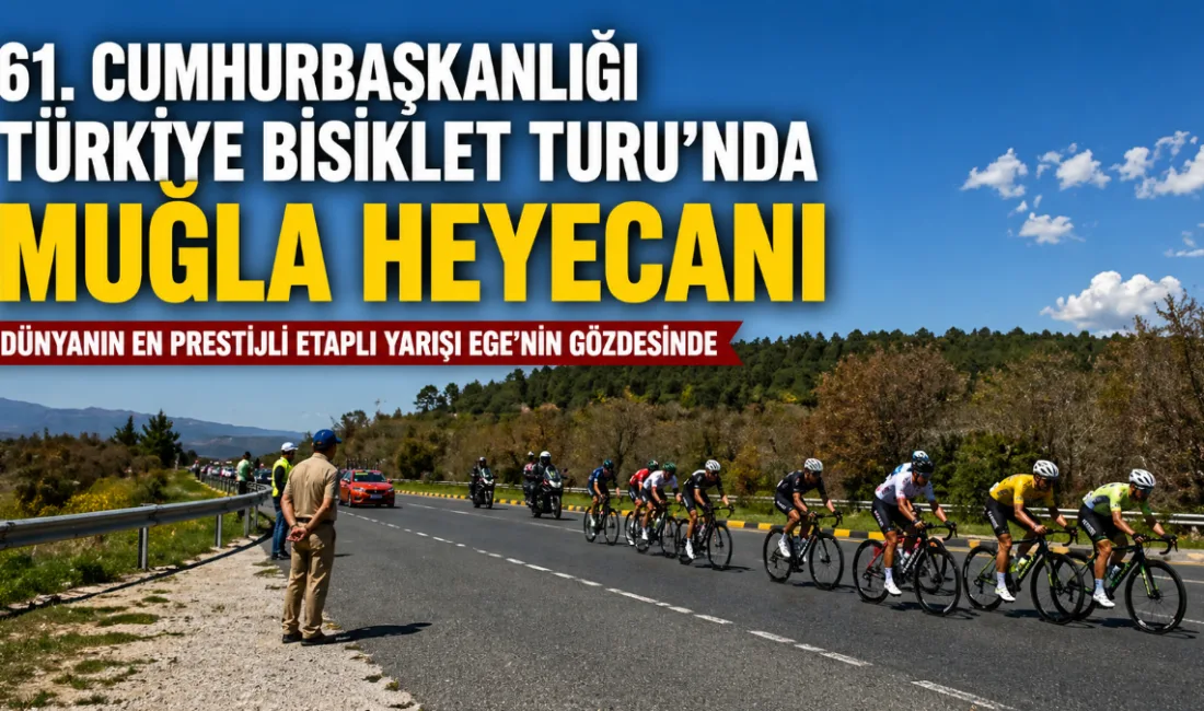 Aydın-Marmaris etabıyla Muğla sınırlarına giren 161 bisikletçi, kentin tarihi ve