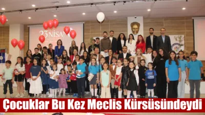 Muğla Gençlik Meclisi’nin düzenlediği 23 Nisan etkinliğinde gerçek meclis salonu
