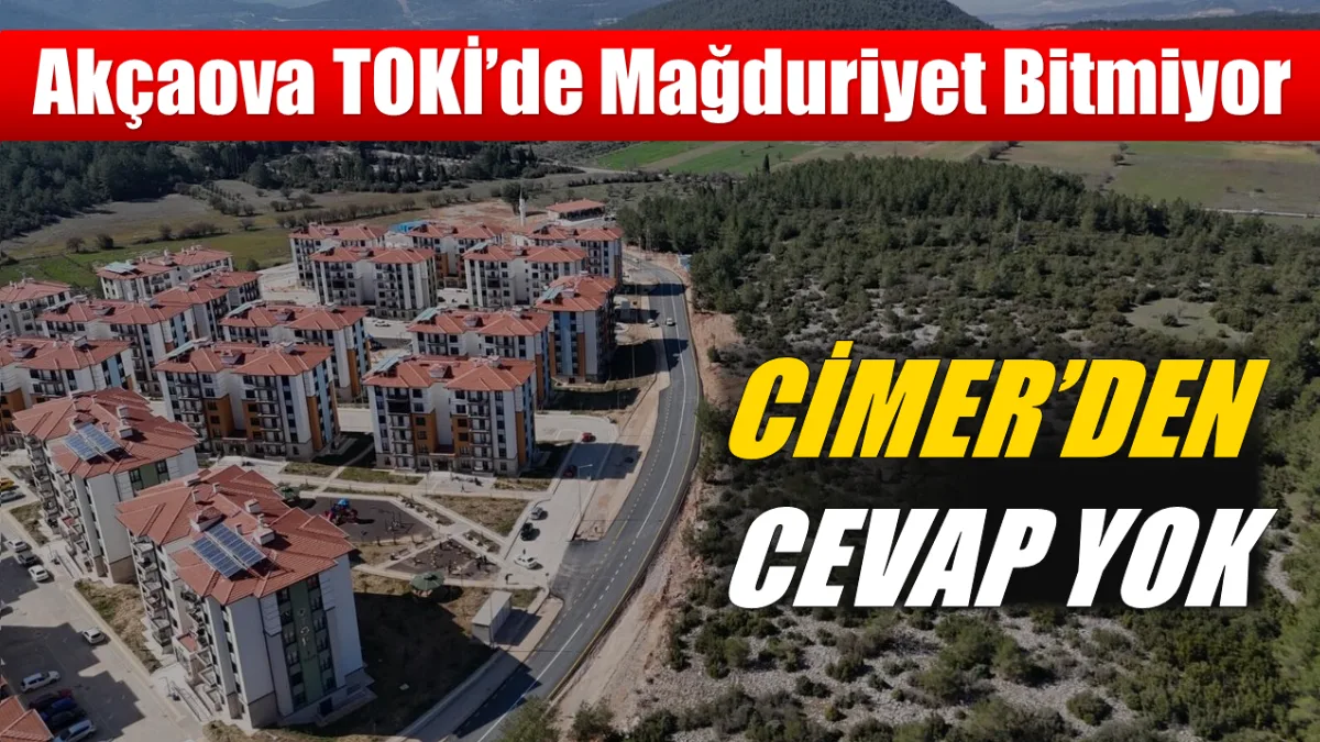 Muğla’nın Menteşe ilçesindeki Akçaova TOKİ konutlarında yaşayan vatandaşlar, daha önce