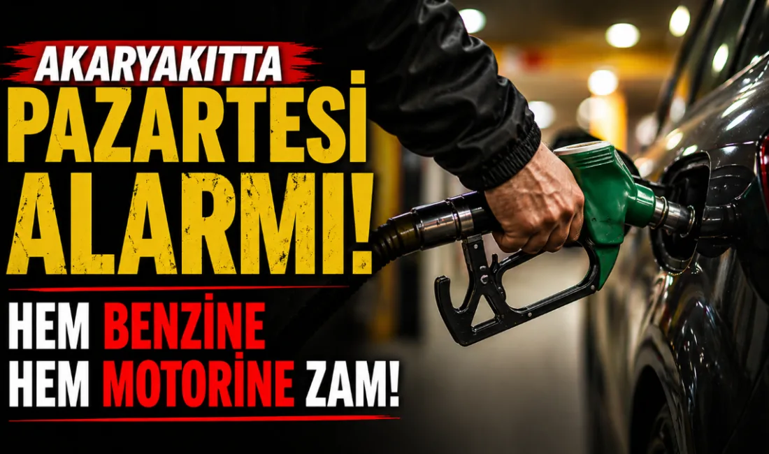 Akaryakıtta indirim beklentisi yerini zamma bıraktı. Pazartesi gece yarısından itibaren