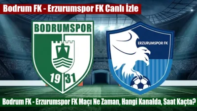 Bodrum FK, Süper Lig kapısını aralamak isteyen Erzurumspor FK'yı sahasında