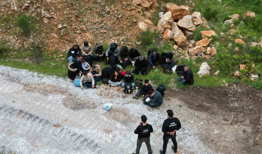 Bodrum’da Sahil Güvenlik ve Jandarma ekiplerinin ortak operasyonuyla yakalanan 6’sı