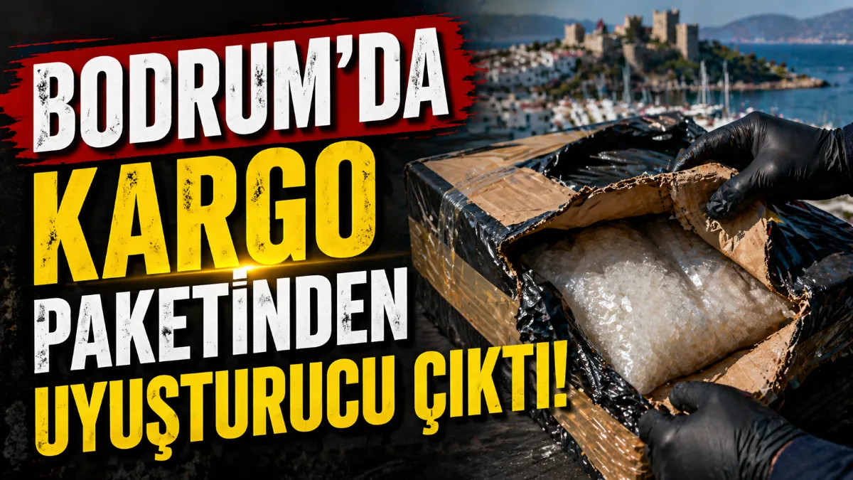 Bodrum’da kargo paketine gizlenmiş 75 gram kokaini teslim almaya gelen