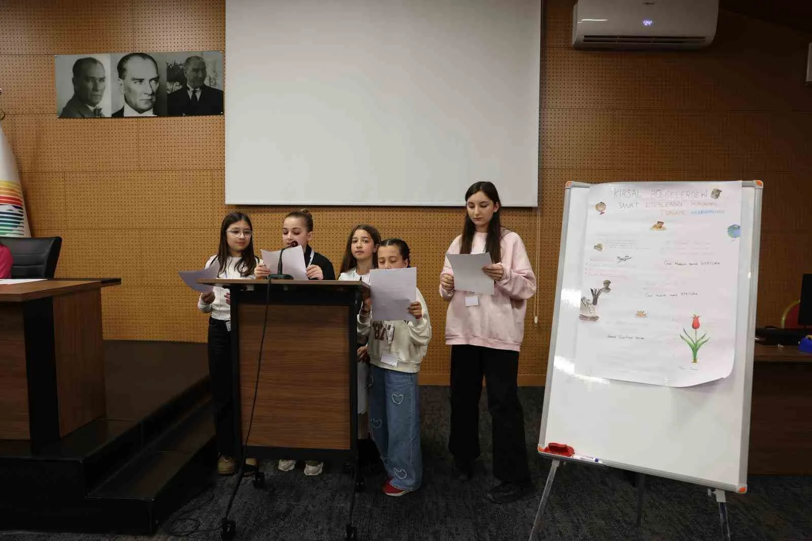 Çocukların hazırladığı projeler dikkat çekti